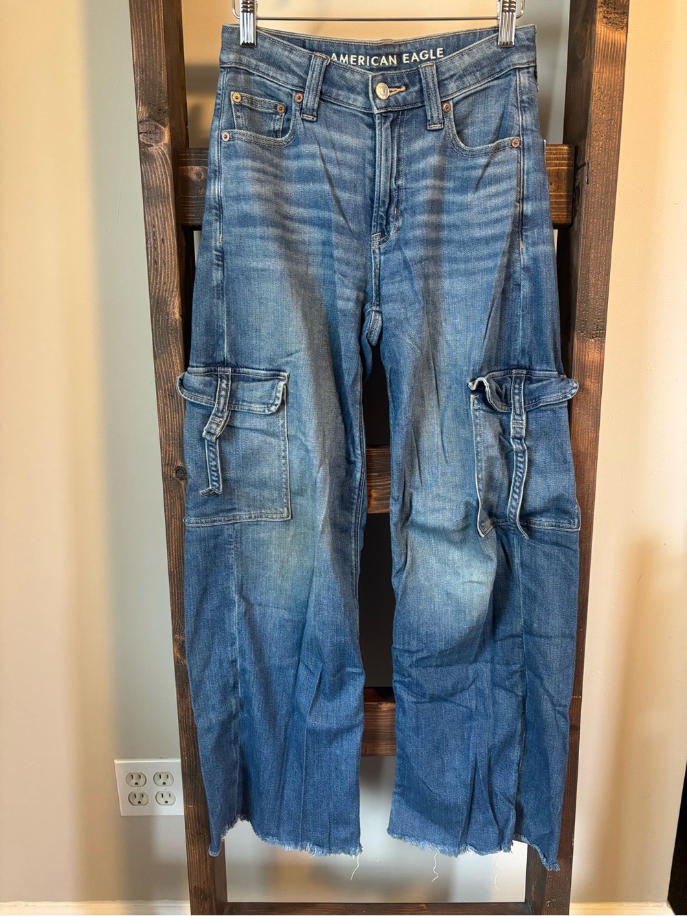American Eagle - High-Rise Baggy Wide Leg Jeans - 000 Regular